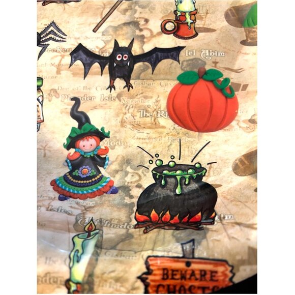 Halloween Candy Bowl Trick-or-Treat Spooky Seasonal Serving Dish Sturdy Plastic - Picture 4 of 10